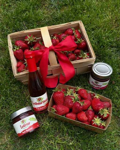 Muttertag steht vor der Tür ❤️

Zum Muttertag haben wir zwei liebevoll zusammengestellte Körbchen für euch vorbereitet - gefüllt mit allem, was Freude macht und den Tag besonders schön werden lässt. 🍓

🥂 Sektfrühstück:
500g frische Erdbeeren, spritziger Erdbeersecco, Erdbeerfruchtaufstrich + Karte & Körbchen

🌸 Muttertags-Frühstück:
500g frische Erdbeeren, Erdbeerfruchtaufstrich, Himbeerfruchtaufstrich + Karte & Körbchen

Ein kleines Geschenk mir großer Wirkung … frisch, regional & mit ganz viel Liebe zusammengestellt 🥰

Erhältlich ab Freitag an unseren Verkaufsständen.

#muttertag #erdbeeren #frühstück #geschenk #mama