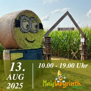 Maislabyrinth am 13.08.2025<br>10:00 - 19:00 Uhr